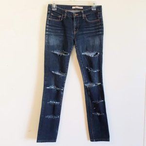J Brand Women's Jeans Dark Wash Shredded Size 27